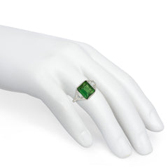 Marcus & Co. Art Deco diamond and tourmaline ring
