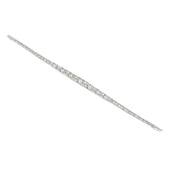 Art Deco collet-set segmented line bracelet