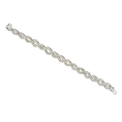 Mid-Century twisted diamond and platinum bracelet