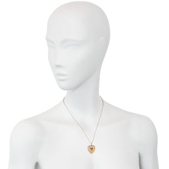 Antique gemset heart locket