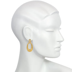 Cartier, Paris interchangeable doorknocker earrings in gold, malachite, and chrysoprase