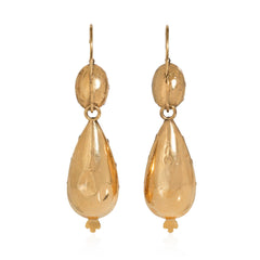 French Antique foiled crystal earrings