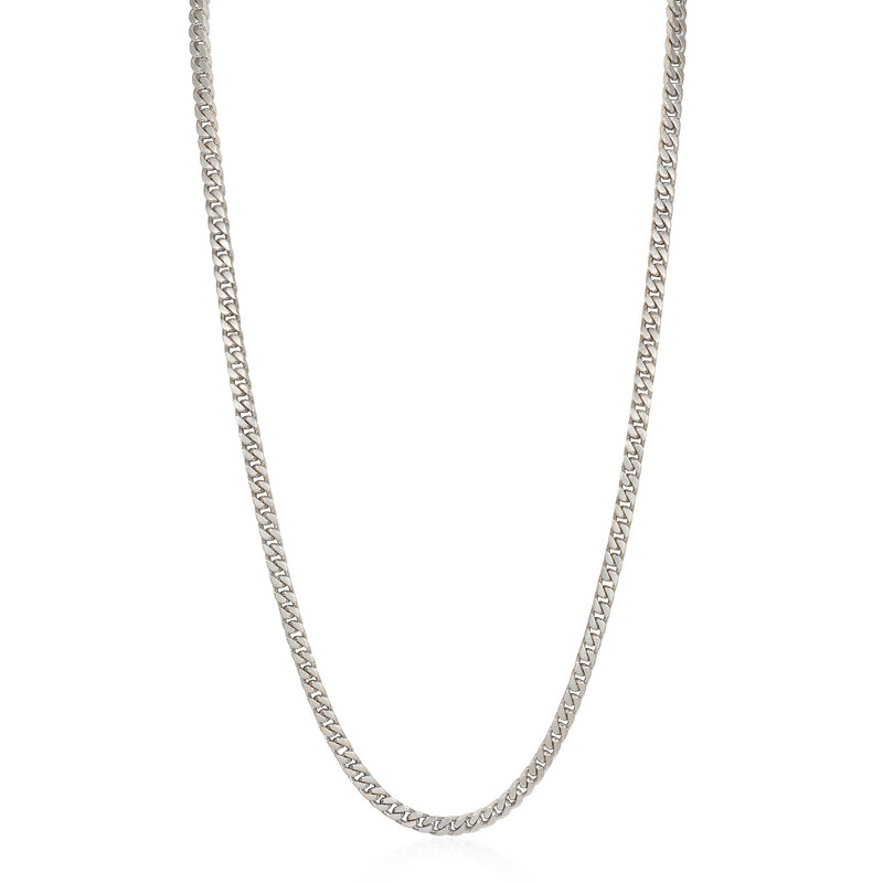 White gold curblink chain