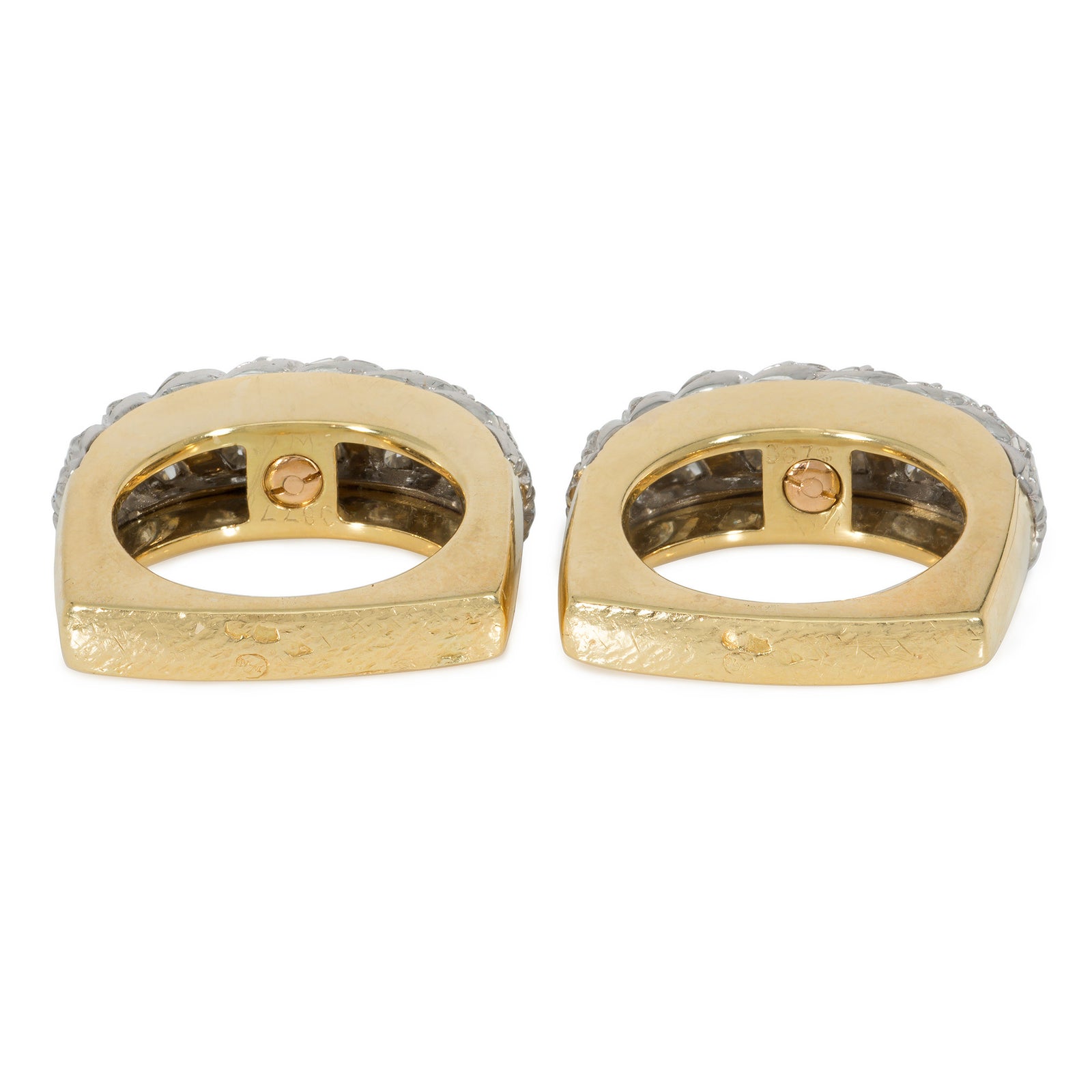 Neiman Marcus French diamond twist rings