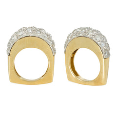 Neiman Marcus French diamond twist rings