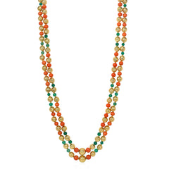 Cartier, Paris coral, gold and chrysoprase necklaces