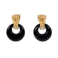Pair of Van Cleef & Arpels interchangeable hoop earrings