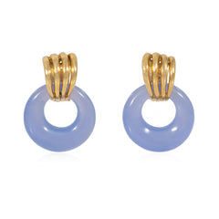 Pair of Van Cleef & Arpels interchangeable hoop earrings