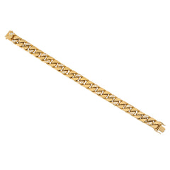 Bulgari diamond and gold reversible curblink bracelet