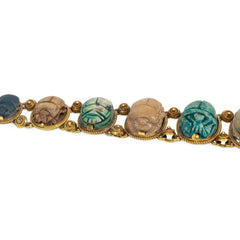 Victorian Egyptomania scarab bracelet