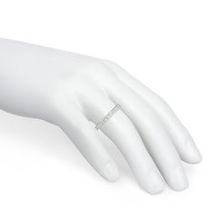 French-cut diamond ring