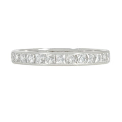 French-cut diamond ring