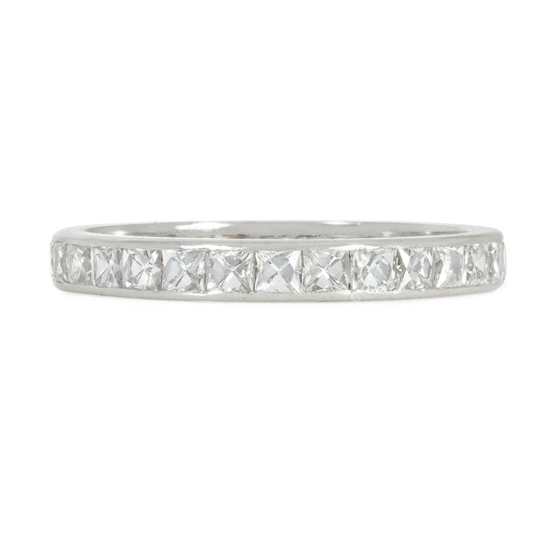 French-cut diamond ring