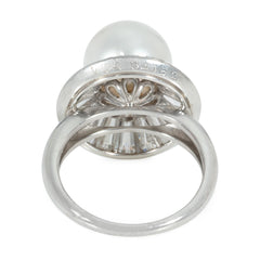 Van Cleef & Arpels diamond and pearl ballerina-set ring