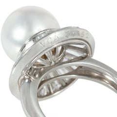 Van Cleef & Arpels diamond and pearl ballerina-set ring