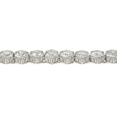 Black Starr & Frost hexagonal diamond line bracelet