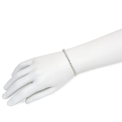 Black Starr & Frost hexagonal diamond line bracelet
