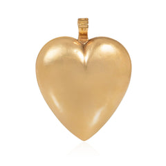 Victorian gold heart mourning locket