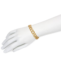 Mid-Century beveled curblink bracelet