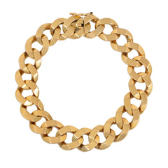 Mid-Century beveled curblink bracelet