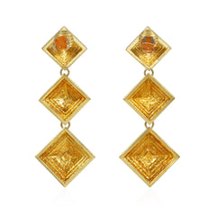 Tiffany & Co. pyramid pendant earrings