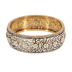 Important French Antique enamel flower bracelet