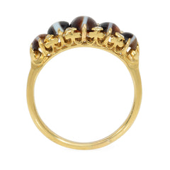 Antique sardonyx and diamond ring