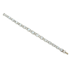 French Retro moonstone and diamond bracelet