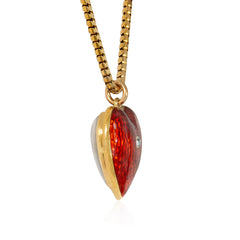 Antique enamel and diamond pendant