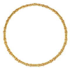 Italian convertible gold curb link necklace and bracelet