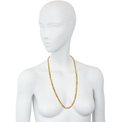 Italian convertible gold curb link necklace and bracelet