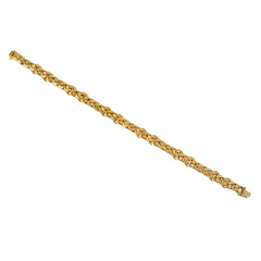 Italian convertible gold curb link necklace and bracelet