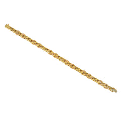 Italian convertible gold curb link necklace and bracelet