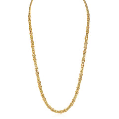 Italian convertible gold curb link necklace and bracelet
