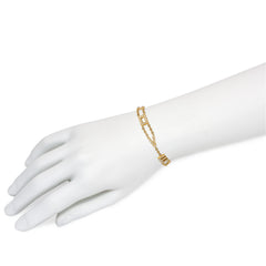 Mid-Century French "I Love You" gold and diamond bracelet
