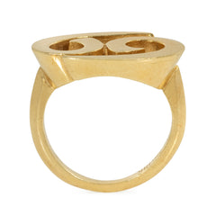 Cartier gold zodiac cancer symbol ring