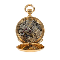 Agassiz Geneva Antique ruby heart pocket watch pendant