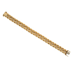 French gold curblink bracelet