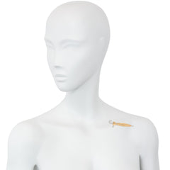 Retro two color gold and diamond umbrella pin