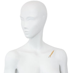 Retro two color gold and diamond umbrella pin