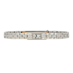 Art Deco Cartier, France Cal. 101 platinum bracelet watch