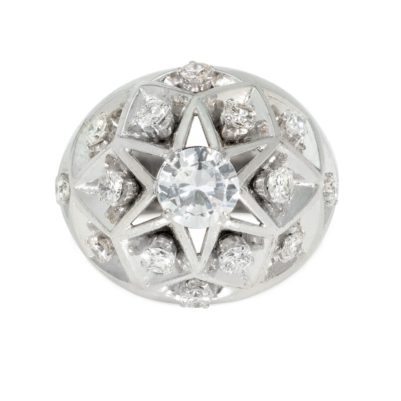 Boivin Mid-Century diamond cocktail ring