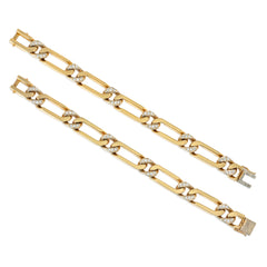 Van Cleef & Arpels Figaro bracelets convertible to a necklace