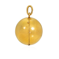 Antique gold orb picture locket