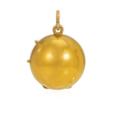 Antique gold orb picture locket