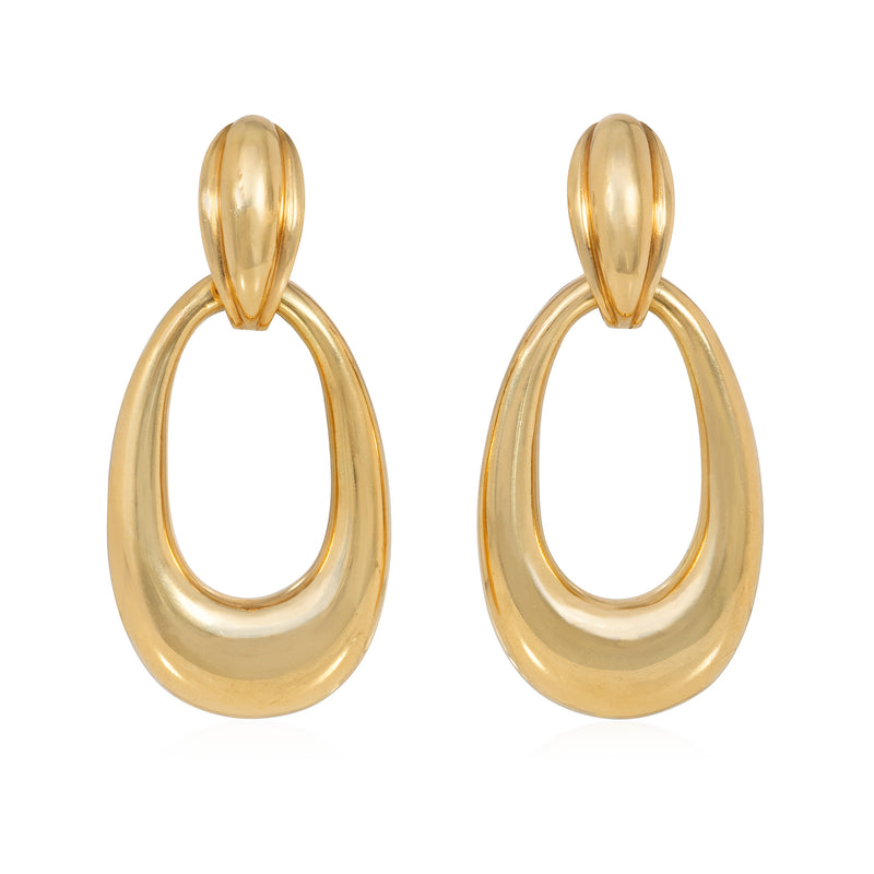 Cartier Gold Doorknocker earrings