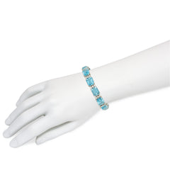 Retro aquamarine and diamond bracelet