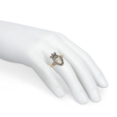 Antique Crowned heart ring