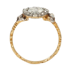 Antique Crowned heart ring