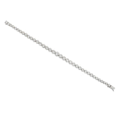 Art Deco tapered diamond line bracelet